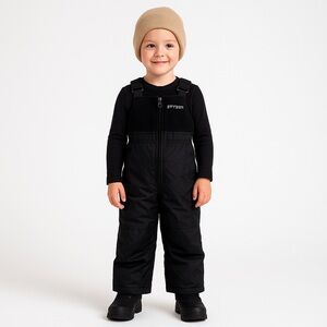 Spyder kids insulated snow bib waterproof winter overalls 2T black